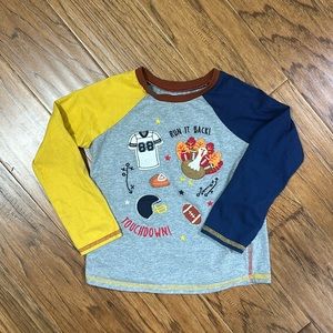 EUC MudPie Boys Thanksgiving Shirt Size 4T/5T